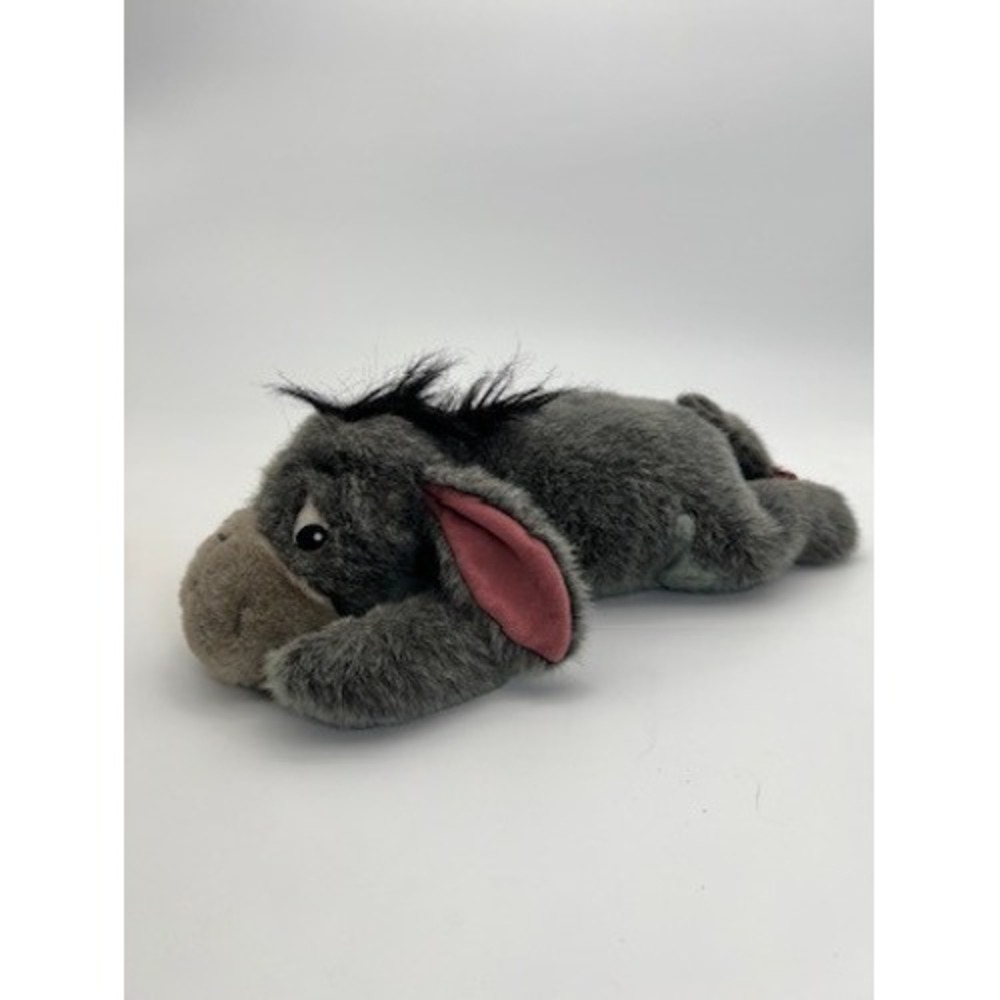 Disney Winnie the Pooh Eeyore Plush Stuffed Animal Detachable Tail Grey 10 Inch